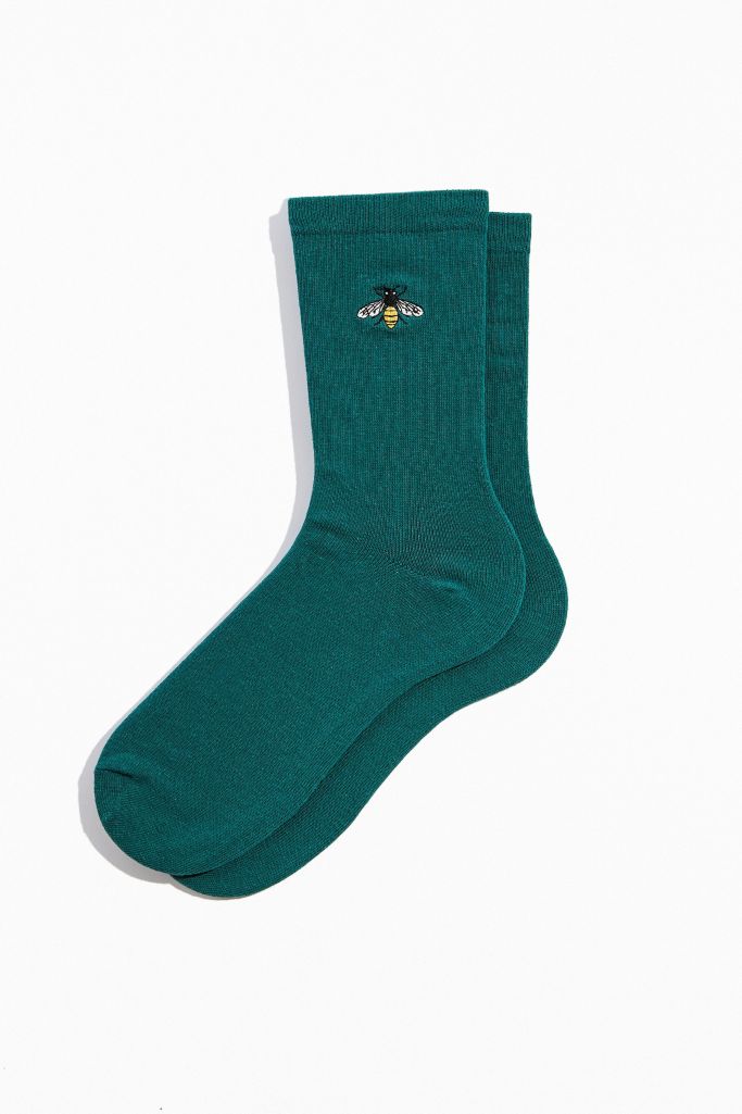 Embroidered Bee Crew Sock | Urban Outfitters Canada