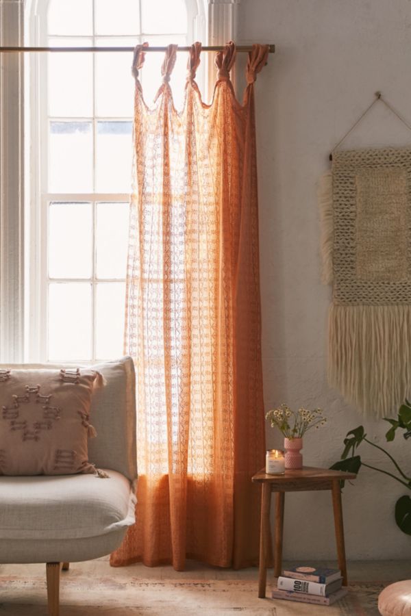 Lace Knotted Window Panel Urban Outfitters