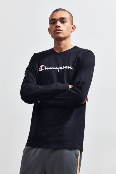 champion script ink long sleeve tee