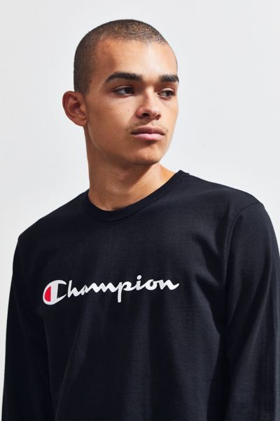 champion script ink long sleeve tee