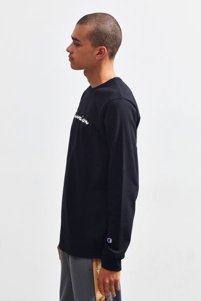 champion script ink long sleeve tee