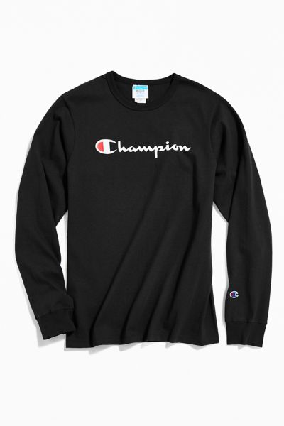 champion script ink long sleeve tee