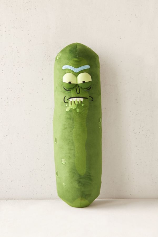 Stuffed Pickle Rick Plushie Urban Outfitters