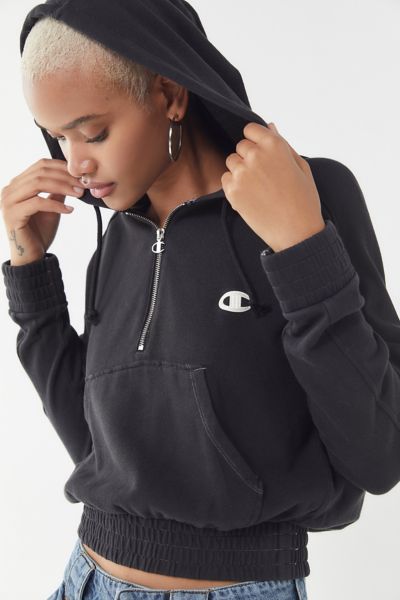 Champion Half-Zip Hoodie Sweatshirt 