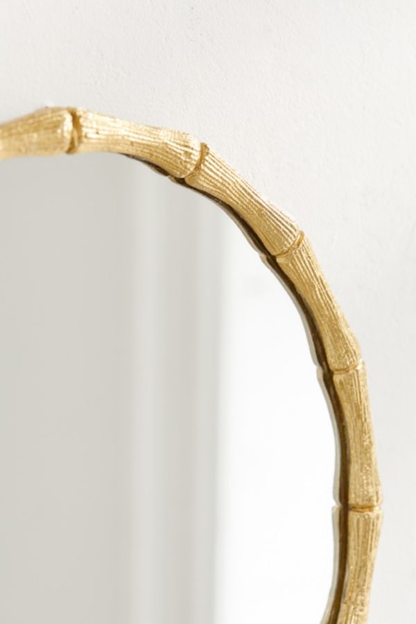Gold Bamboo Round Wall Mirror Urban Outfitters Canada