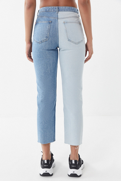 dual colour jeans