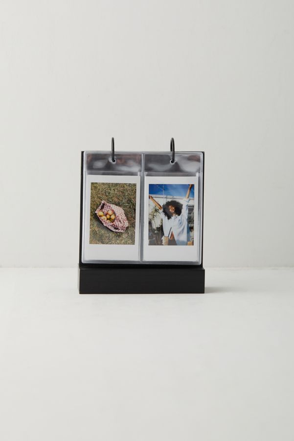 Slide View: 2: Tabletop Wood Flip INSTAX MINI Picture Frame