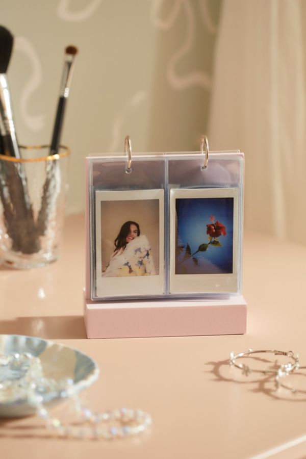 Slide View: 1: Tabletop Wood Flip INSTAX MINI Picture Frame