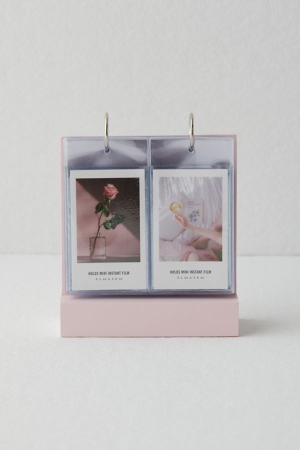 Slide View: 2: Tabletop Wood Flip INSTAX MINI Picture Frame