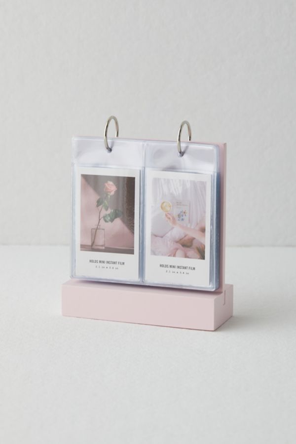 Slide View: 3: Tabletop Wood Flip INSTAX MINI Picture Frame