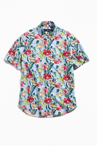 ralph lauren floral button down shirt