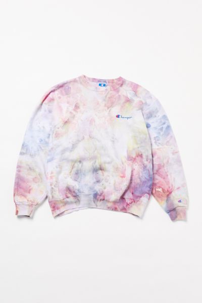 tie dye champion sweater