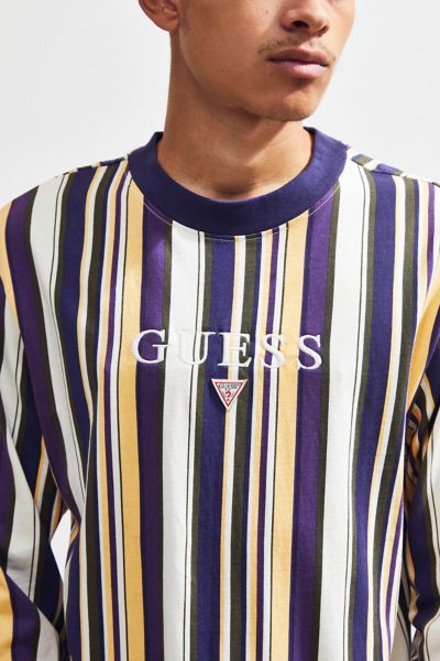 guess ashton striped long sleeve