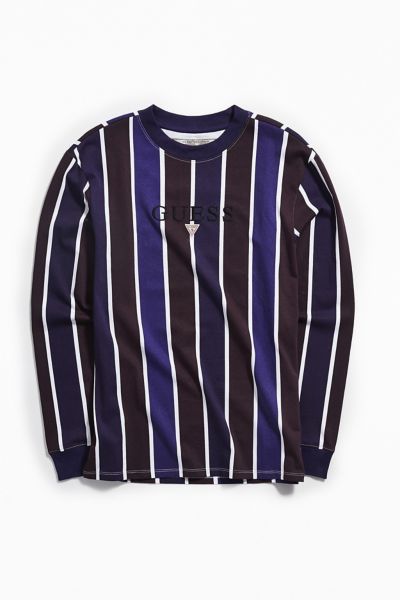 long sleeve striped guess shirt