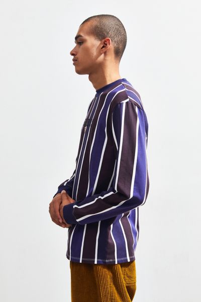 guess hudson stripe long sleeve tee