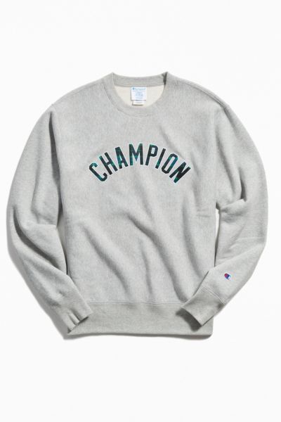 champion plaid logo hoodie