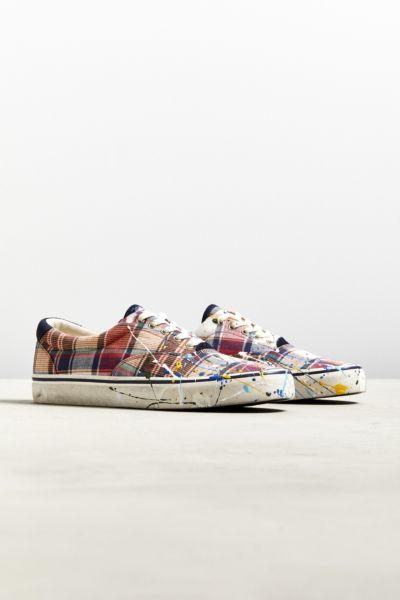 Polo Ralph Lauren Thorton Washed Madras Sneaker | Urban Outfitters