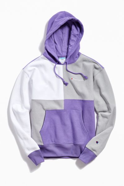 champion hoodie colorblock