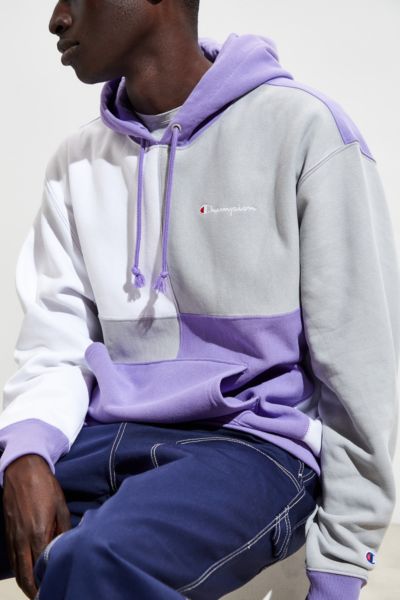 blue and white champion sweatshirt