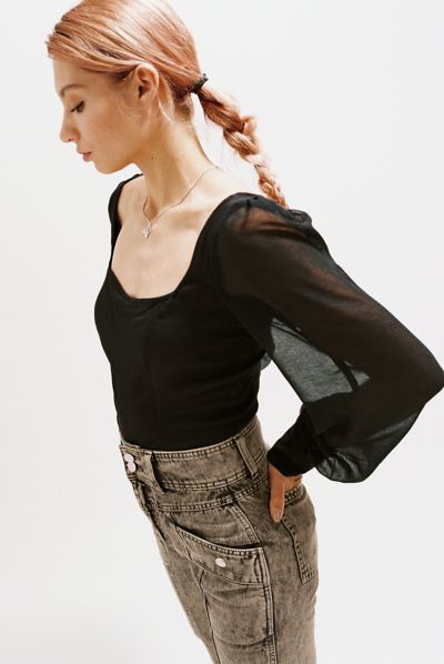 sheer top urban outfitters