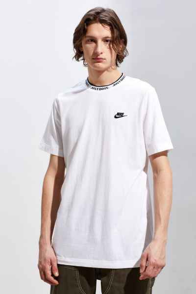 nike just do it script neck tee