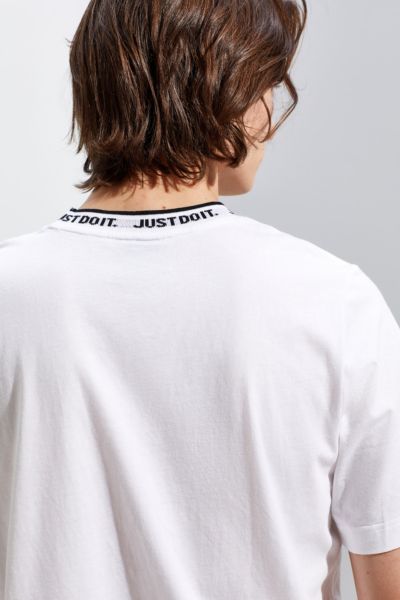 nike just do it jacquard neck tee