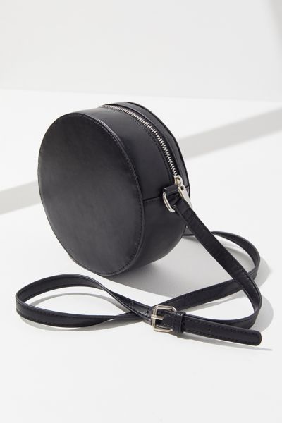 black circle cross body bag