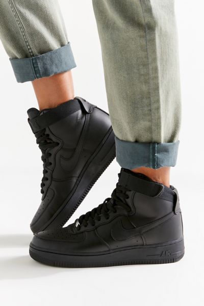 nike air force 1 womens high top black