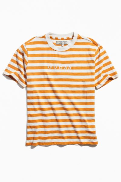 guess orange shirt