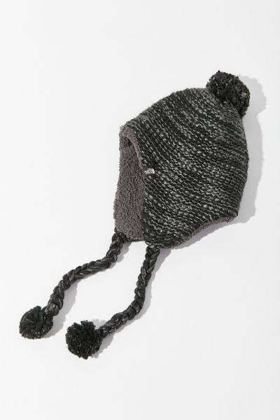 the north face women's fuzzy earflap beanie