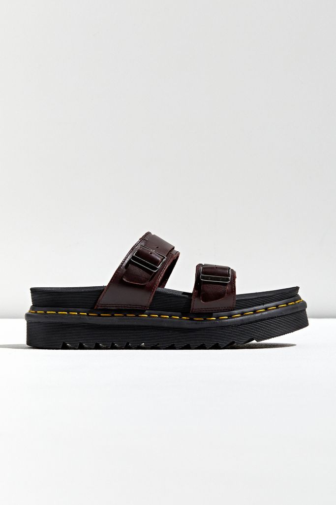 dr martens beige myles slider sandals