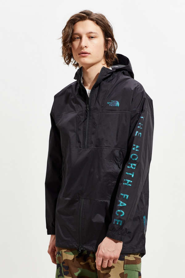 The North Face Cultivation Graphic Anorak Black Rain Jacket | Urban ...