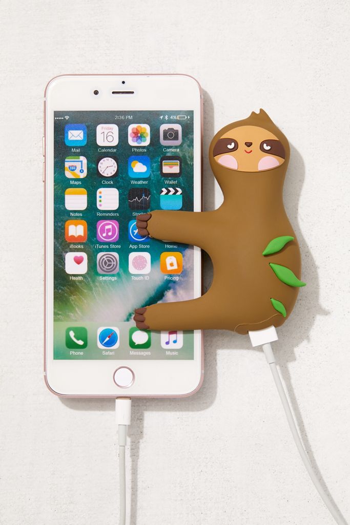 MojiPower Sloth Portable Power Bank Urban Outfitters