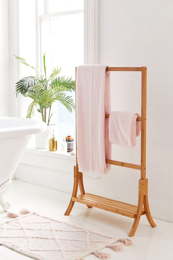 Slide View: 1: Bamboo Towel Rack