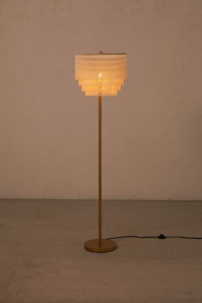 fringed floor lamp