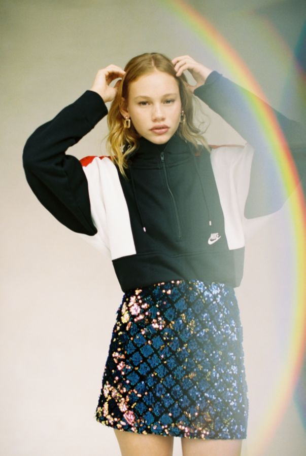 UO Geometric Sequin Mini Skirt | Urban Outfitters