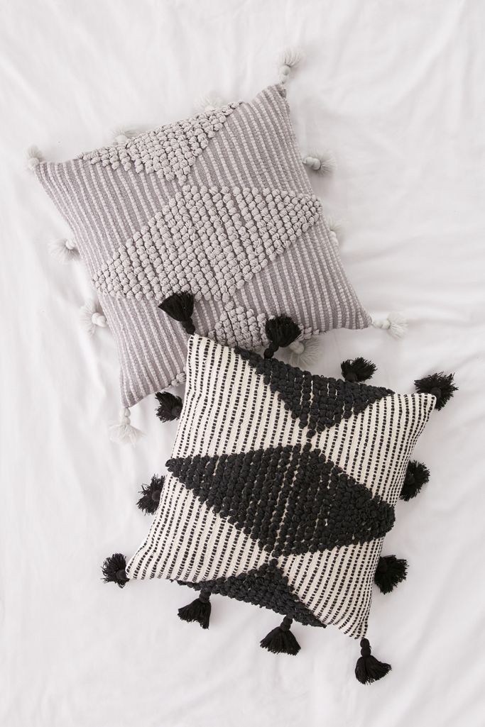 Geo Textured Throw Pillow Urban Outfitters Canada