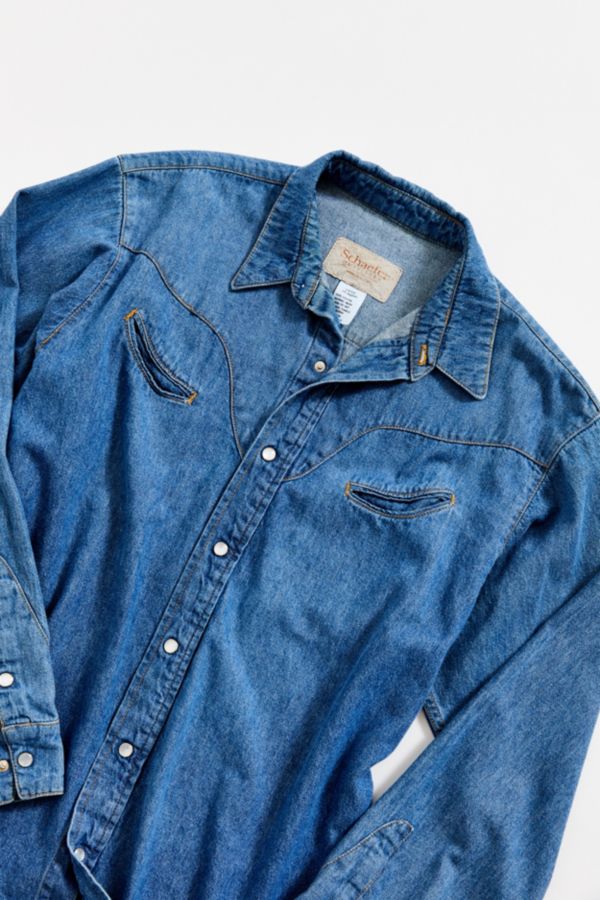 Vintage Schaefer Denim Western Shirt | Urban Outfitters