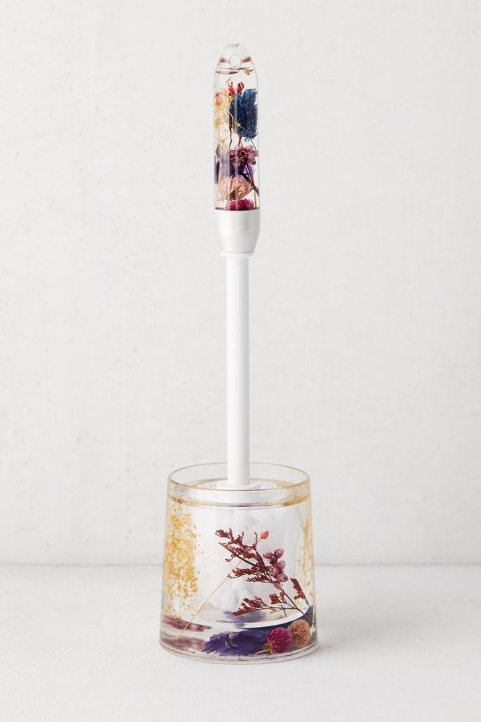 Acrylic Dried Floral Toilet Brush | Urban Outfitters