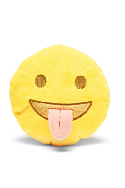 smiley face dog ball