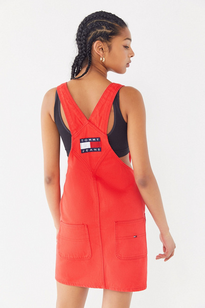 tommy jeans overall dress