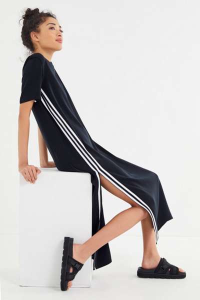 adidas three stripe maxi dress