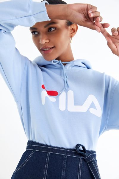 blue fila hoodie women's