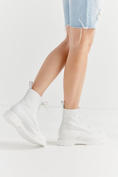 dr martens mono white 1460