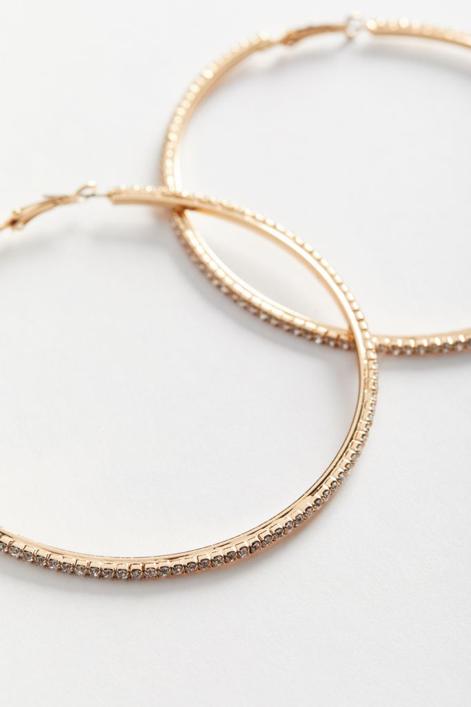 Ella Rhinestone Hoop Earring | Urban Outfitters