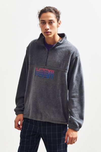 H33M Technicolor Quarter-Zip Fleece Sweatshirt | Urban Outfitters Canada