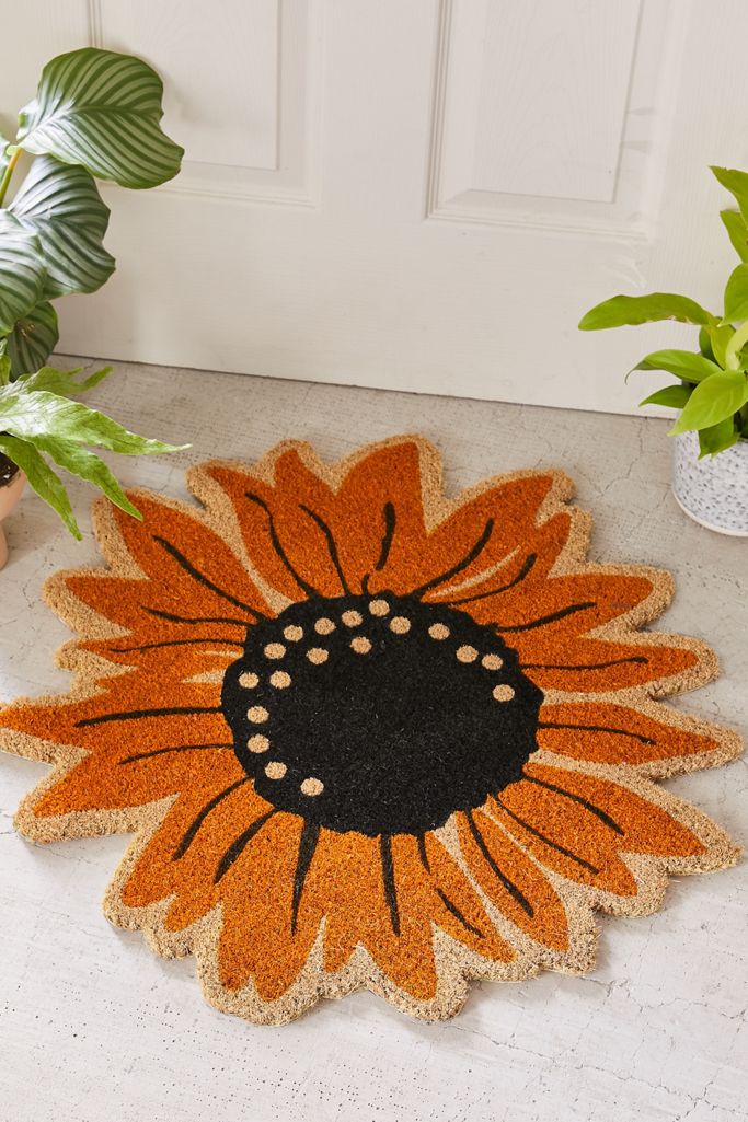 Sunflower Doormat Urban Outfitters