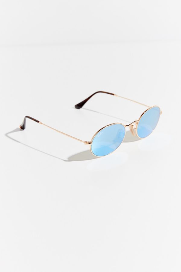 Ray Ban Oval Flat Lens Sunglasses Urban Outfitters