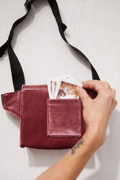 velvet sling bag