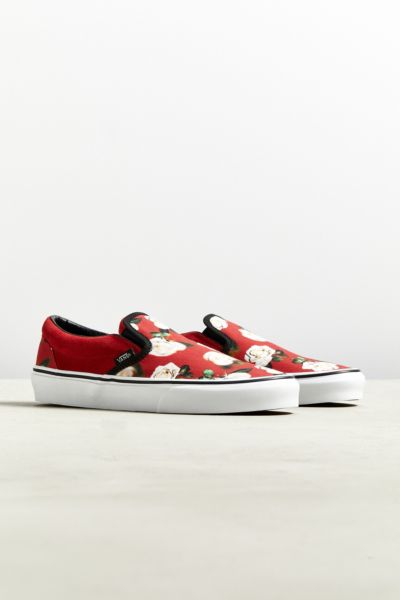 vans floral slip on